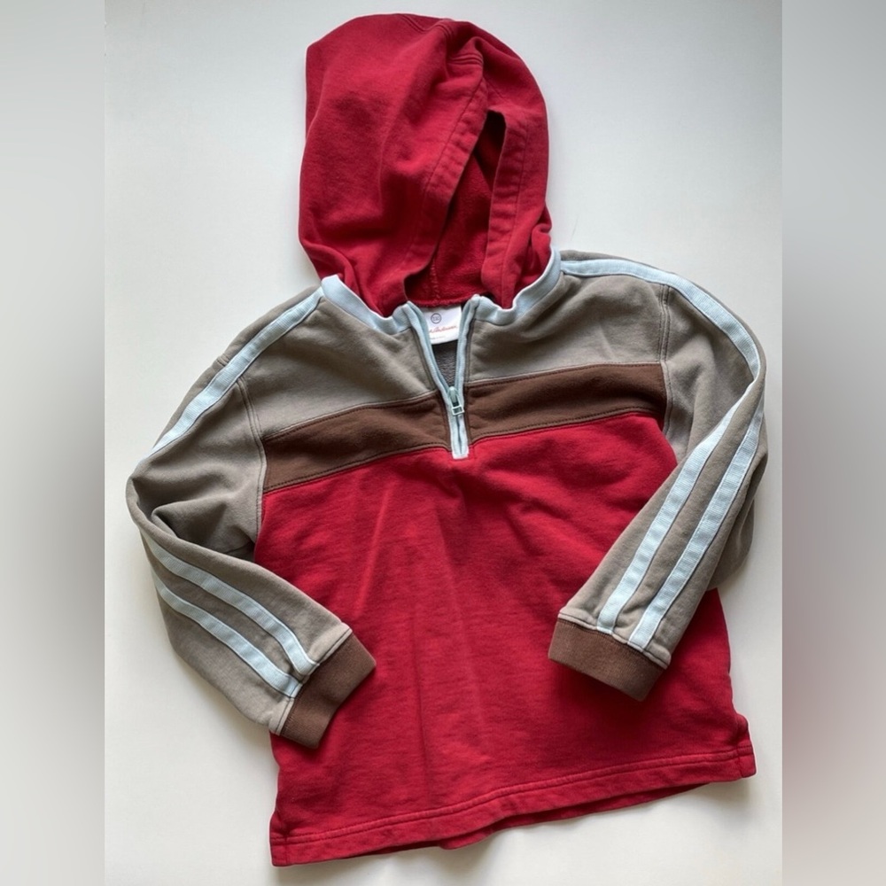 Hanna Andersson Quarter-Zip Hoodie
Sweatshirt Pullover Boys’ Size 110 cm (US 5)